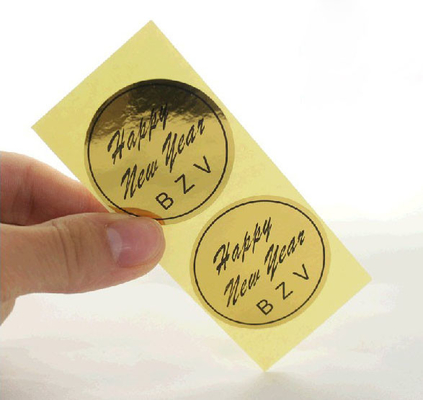 Матовая 24-каратная золотая фольга для высечки наклеек для печати этикеток для упаковки пользовательского логотипа