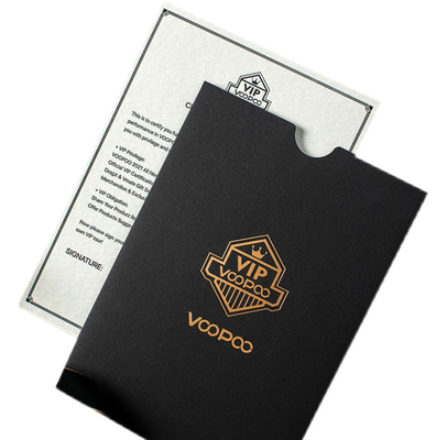 Дизайн конвертов подарочной карты приглашения дела К6 Б6 роскошный черный для годовщины компании