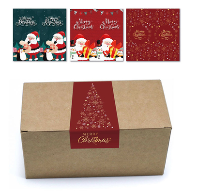 Персонализированные наклейки для запечатывания рождественских коробок 2022 года, съемные этикетки для печати