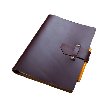 Персонализированный дневник канцелярских принадлежностей печатания журнала тетради в кожаном переплете ПУ