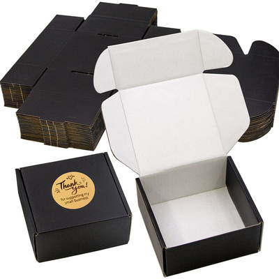 Черная рифленая подарочная коробка для пересылая грузя создания программы-оболочки подарка хранения