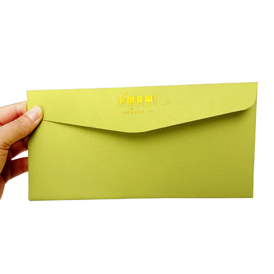 Изготовленный на заказ конверт карты подарка зеленой травы A9 для приглашения свадебного банкета