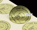 Матовая 24-каратная золотая фольга для высечки наклеек для печати этикеток для упаковки пользовательского логотипа
