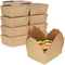 Подносы папербоард коробки бумаги Крафт качества еды устранимые упаковывая
