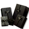 Коробка подарочной упаковки картона Гелебор Перлесцентная черная для одежды