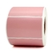Розовая этикетка для печати на транспортной логистике с рулоном термопринтера