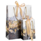 COA Женская ручная сумка для покупок из крафт-бумаги с цветочным рисунком Цветочная бумажная сумка Сумочка