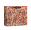 COA Женская ручная сумка для покупок из крафт-бумаги с цветочным рисунком Цветочная бумажная сумка Сумочка