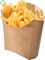 Водоустойчивая одноразовая упаковка для пищевых продуктов Маслостойкая коробка для картофеля фри