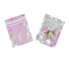 Custom Rainbow Holographic Resealable Paper Pouchs Ziplock Bag