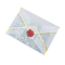 Материалы просвечивающего конверта карты подарка конверта целлофана различные