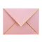 Розовый пинк золота бронзируя логотип бумажного конверта приглашения изготовленный на заказ